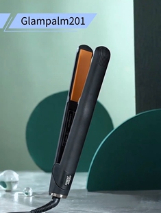 glampalm韩版原装进口圆插头平板中号24mm宽卷直两用夹板