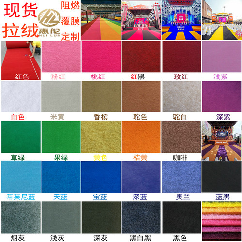 阻燃庆典展厅地毯惠伦拉绒婚庆