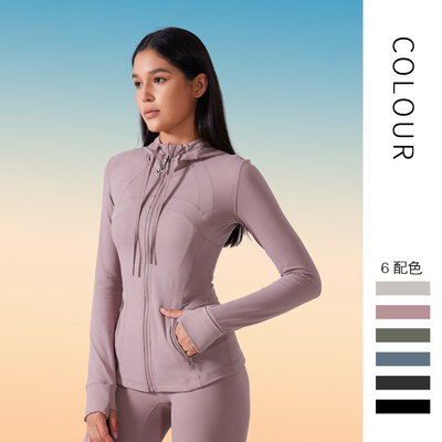 秋季define连帽运动夹克女外套