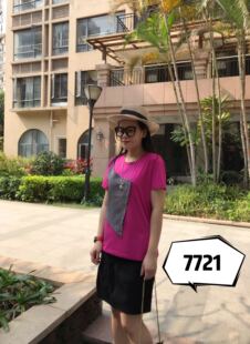 彩衣蝶大码女装 假2件套 假吊带 短袖T恤夏季减龄百搭上衣女