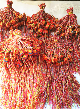 迷你小香包刺绣葫芦虎头五色手链