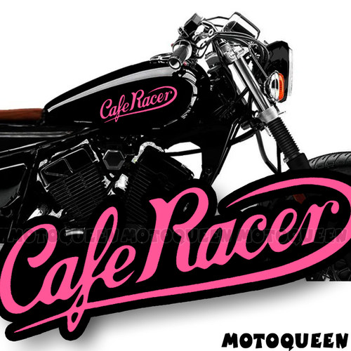Cafe Racer 复古机车摩托车车身油箱改装饰个性反光贴纸贴花防水