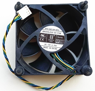 8CM散热风扇 12V EFH GP01 0.70A东维丰 08E12W 全新联想机箱8025