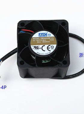 全新AVC 4028 4CM风扇4线调速双滚珠DB04028B12U 12V 0.66A 小4P