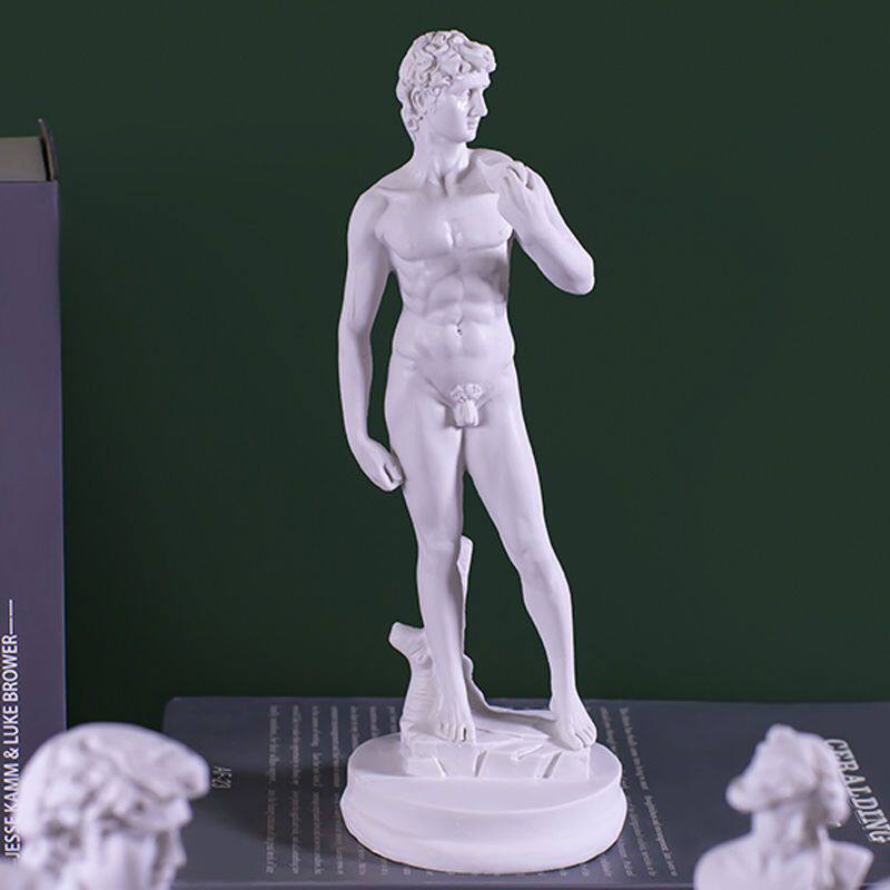 大卫全身石膏像人体模型雕塑人物树脂摆件美术教具绘画素描像大号