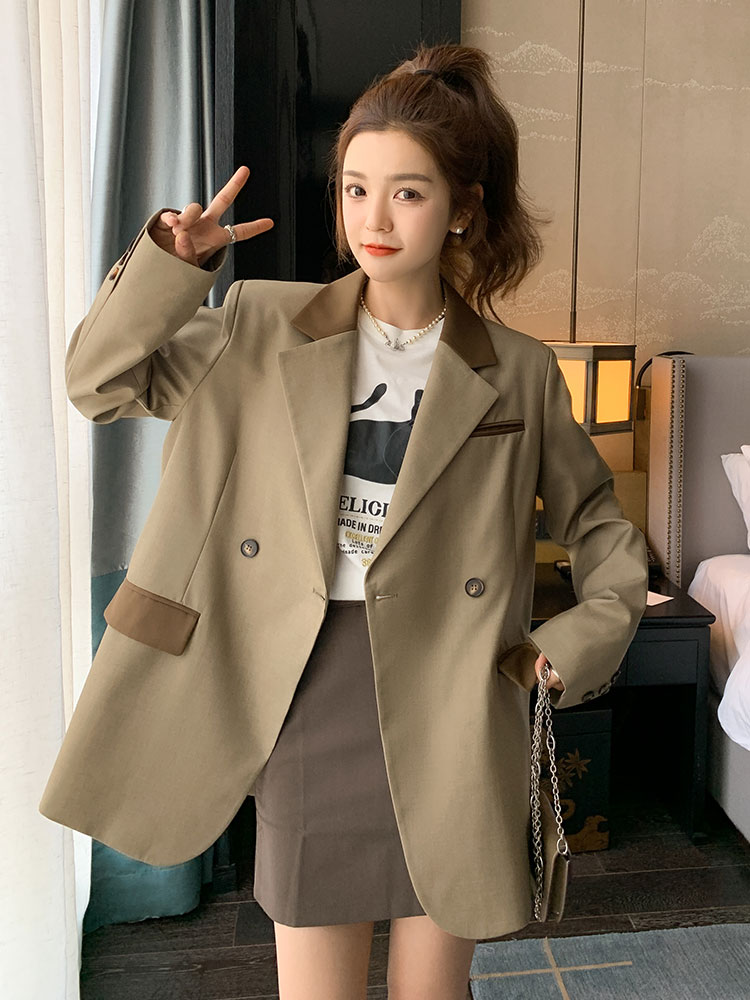Spring autumn suit, top for leisure, Korean style, suitable for teen Spring autumn suit, top for leisure, Korean style, suitable for teen