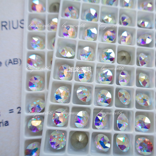 001AB 耳钉补钻 手链镶钻华子 大于3.4MM 奥地利AB白尖底水钻