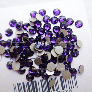 甲片钻 DIY饰品工艺品镶钻 奥地利平底钻紫丝绒277 手机美甲施家