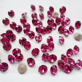 尖底新款 捷克钻紫红色 DIY手工水钻饰品耳环耳钉镶嵌美甲粘钻立体