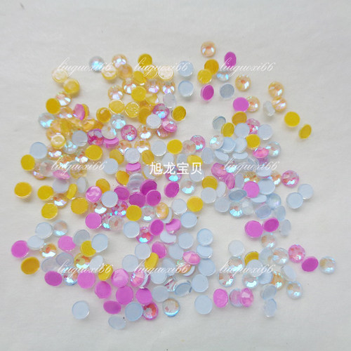 平底夜光圆形钻DIY手工配件