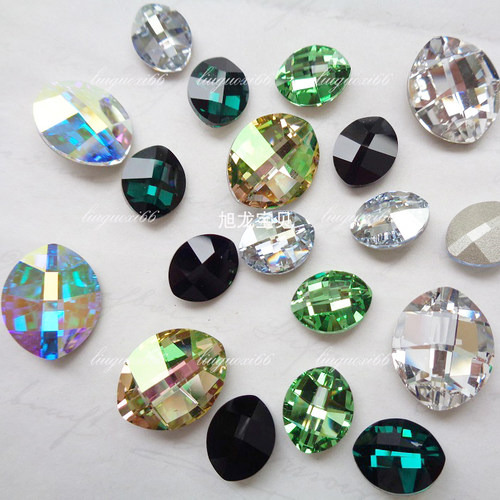 施家华子钻人造水晶钻树叶款