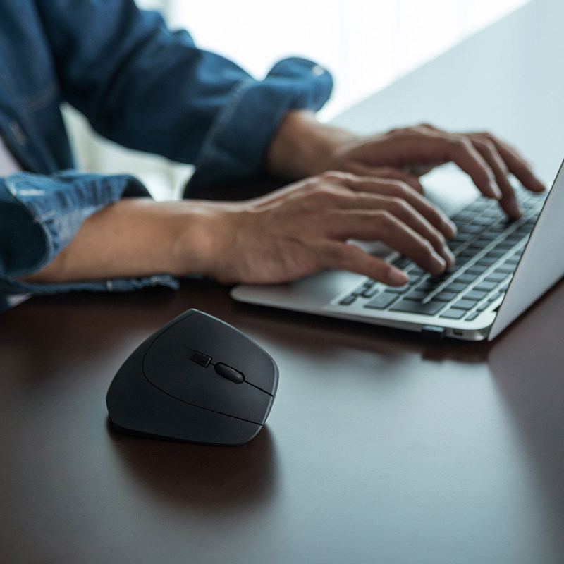 日本SANWA人体工学电脑办公游戏蓝光有线/无线/蓝牙USB鼠标省电