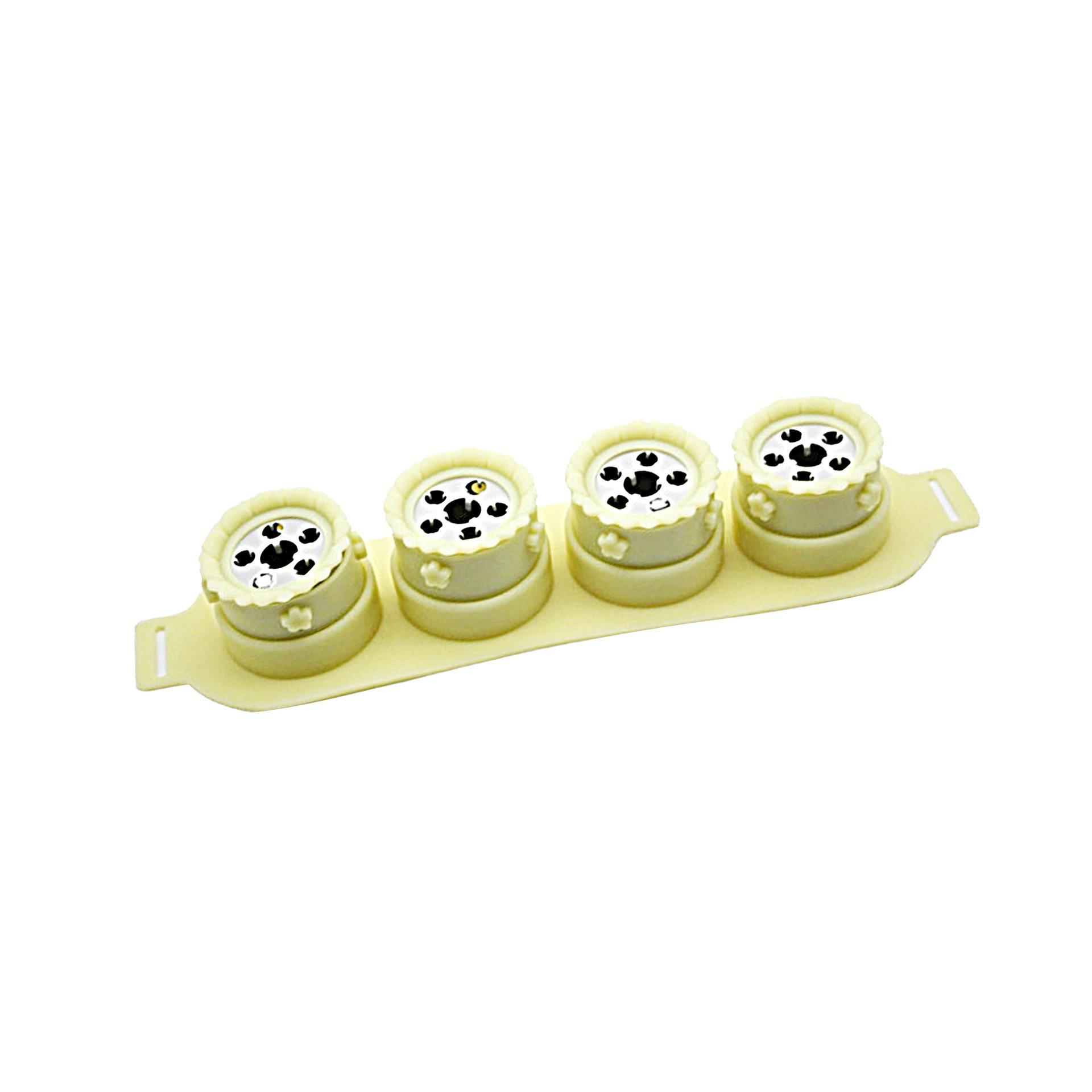 四孔莲花灸具艾灸盒灸背腿手肘艾灸器梅花鼎灸 4联便携式艾灸盒