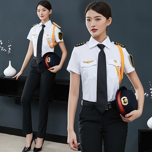 长短袖衬衫女款工作服