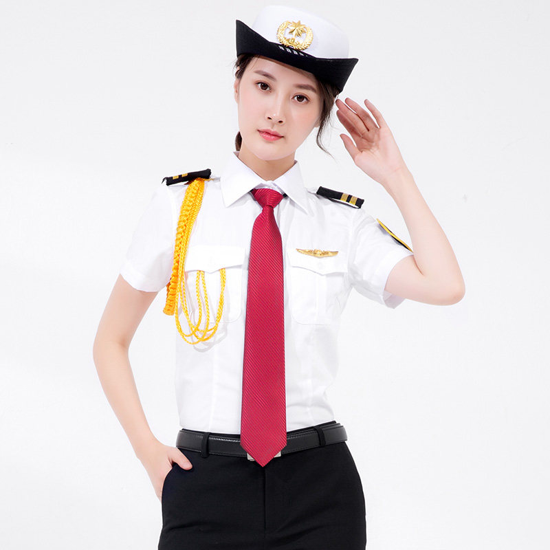 새로운 보안 유니폼 여름 보안 속성 컨시어지 의류 영업 부서 보안 작업복 정장 여성 셔츠 반팔