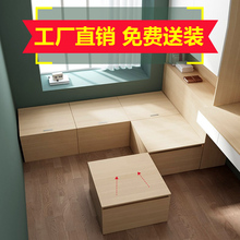 日式多功能整体地台踏踏米储物床1