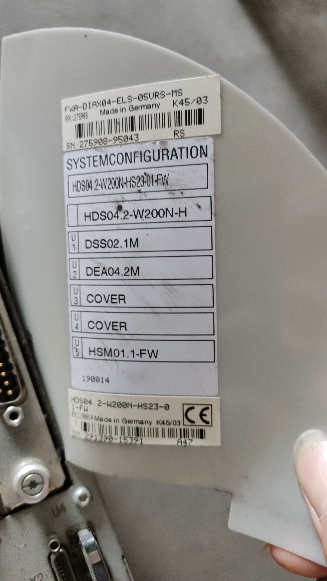 现货HDS04.2-W200N-HS23-01-FW  DDS02.1 DEA4.2力士乐伺服驱动器