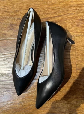 女鞋高跟鞋女皮鞋新款真皮时尚尖头细跟婚鞋单鞋型塑203603