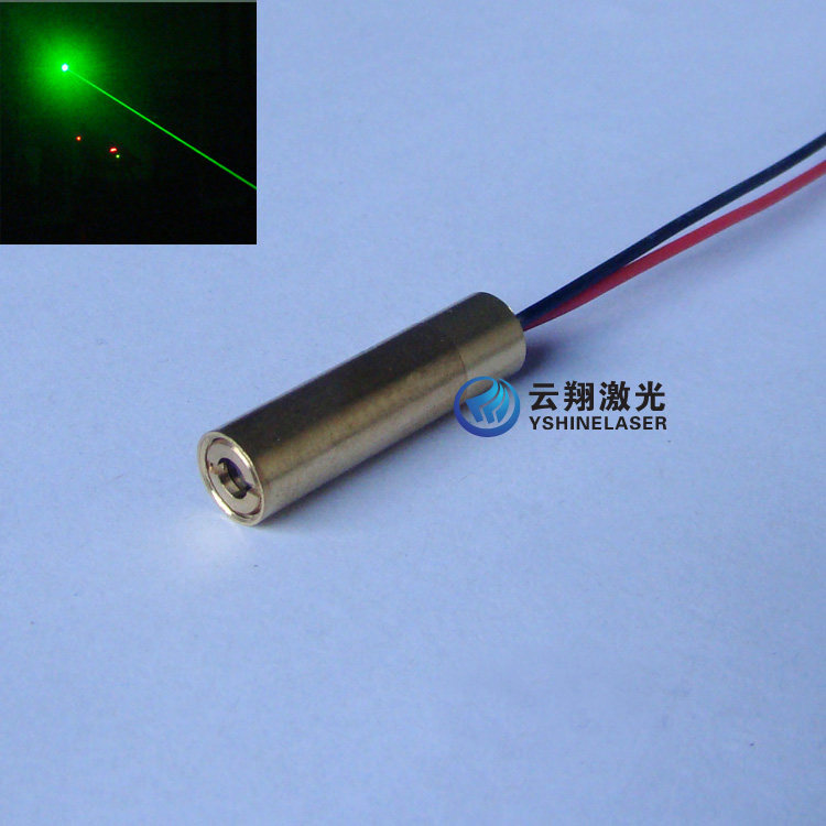 超小尺寸Φ8mm直径30mw532nm绿光激光模组点状定位光束瞄准发射器