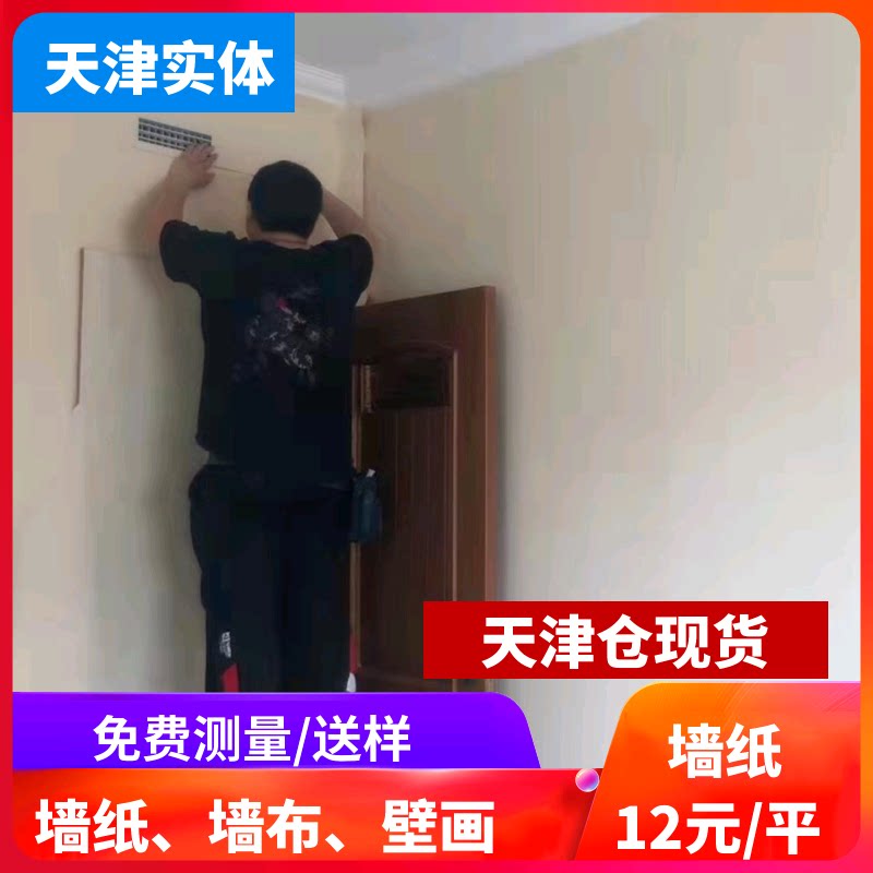 天津壁纸施工专业师傅贴壁画欧式壁布背景墙服务免费上门墙纸安装 优宜墙纸装饰 淘优券