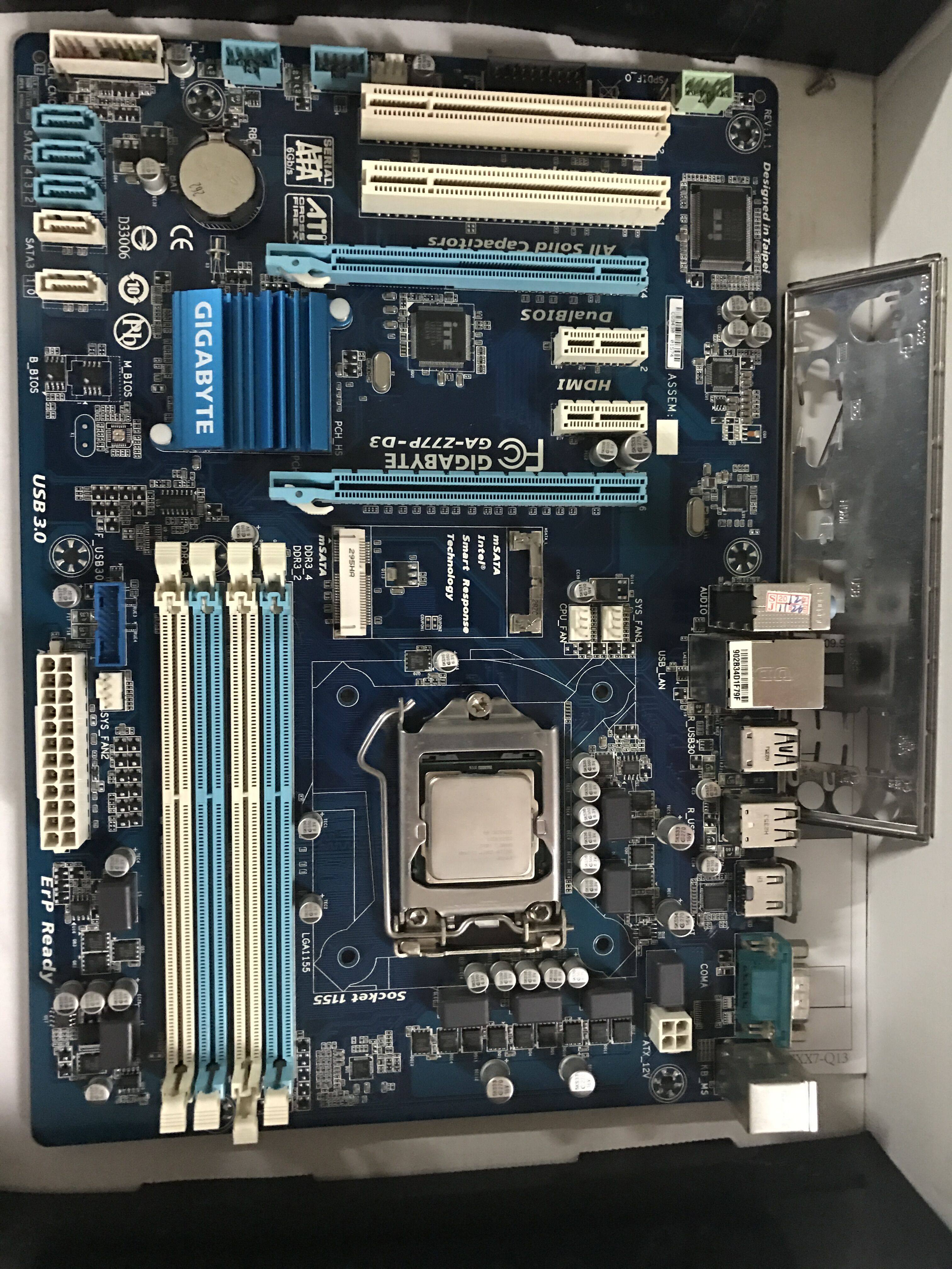 gigabyte/技嘉z77p-d3 z77主板 lga1155 另有h77可供选择