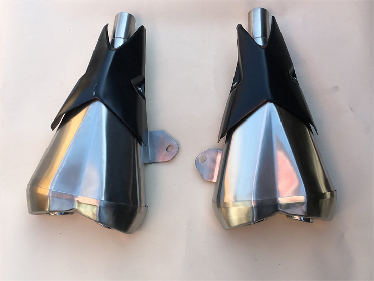 适用川崎排气管公路赛国产防跑大蟒蛇Z1000消音器尾段改装天蝎件