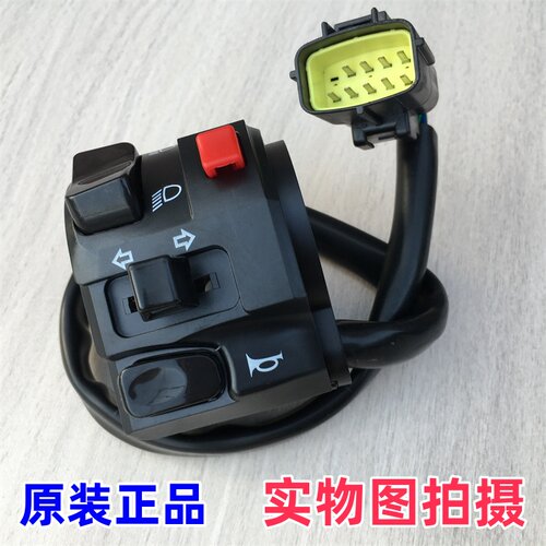 适用贝纳利黄龙BJ600GS喇叭 左手把开关 带双闪灯/TNT600/BN600i