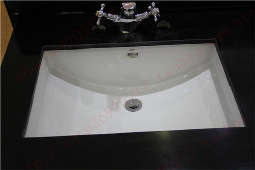 HCG和成方形加深款陶瓷台下盆L4057嵌入式洗手脸盆洗脸盆正品特价