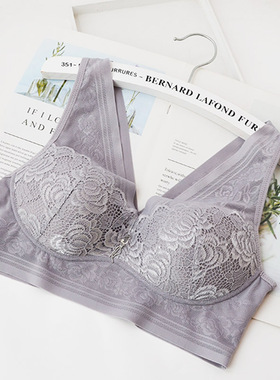 雅兰都yalandu无钢圈文胸背心一体式大码美背内衣 舒服75-105BCD