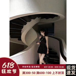 Sun雅乔【泡沫之夏】宽松露肩上衣娃娃衫时尚蛋糕裙短裙两件套装