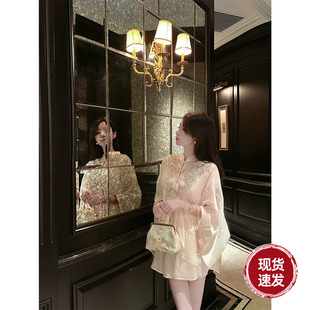 小金盏 绣花宽松外衫 夏季 绣片蝙蝠衫 女外套 国风新中式 Sun雅乔