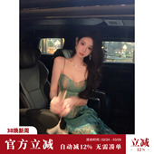 国风新中式 夏季 鱼骨塑身背心吊带织金牡丹马面裙 祈愿青鸟 雅乔