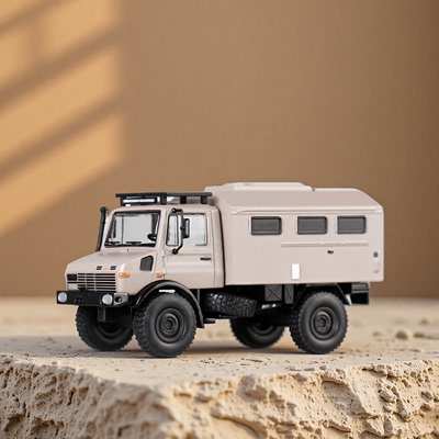 新品麦思迪1:64 乌尼莫克U1300L越野房车救援系列合金玩具车模型