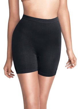 S/M美单mdf seamless 无缝轻收腹提臀黑色三分短裤防走光打底裤