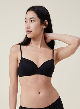 65BC707580ABCD澳洲BODY软糯磨毛纤维光面素版薄绵钢圈文胸