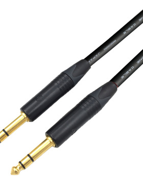 6.5大三芯对录线伽米6.35录音级平衡线大二芯1/4TRS 2549megami