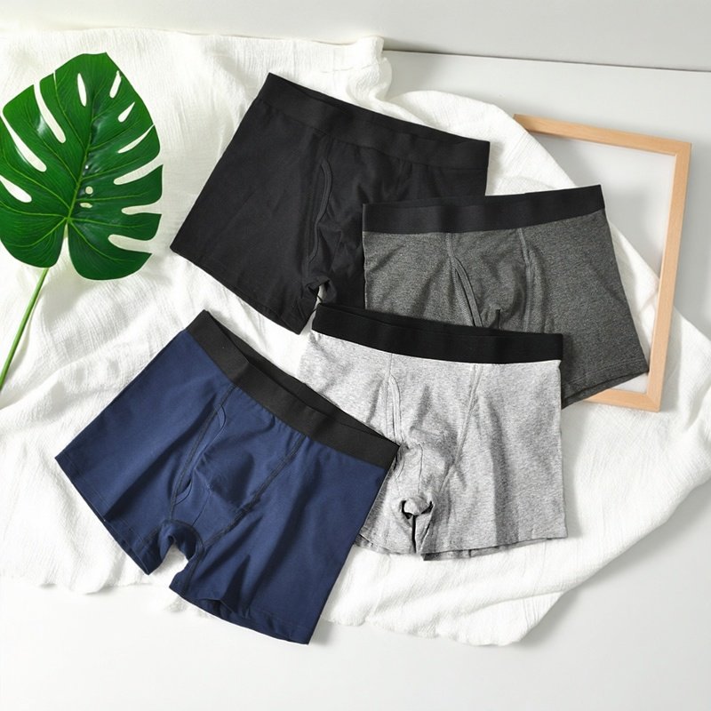 男士前开口纯棉弹力平角内裤 天竺编棉氨紧身裤头 雪儿内衣,女士内衣/男士内衣/家居服,男平角内裤,淘宝优惠券,粉丝福利购,淘宝优惠卷