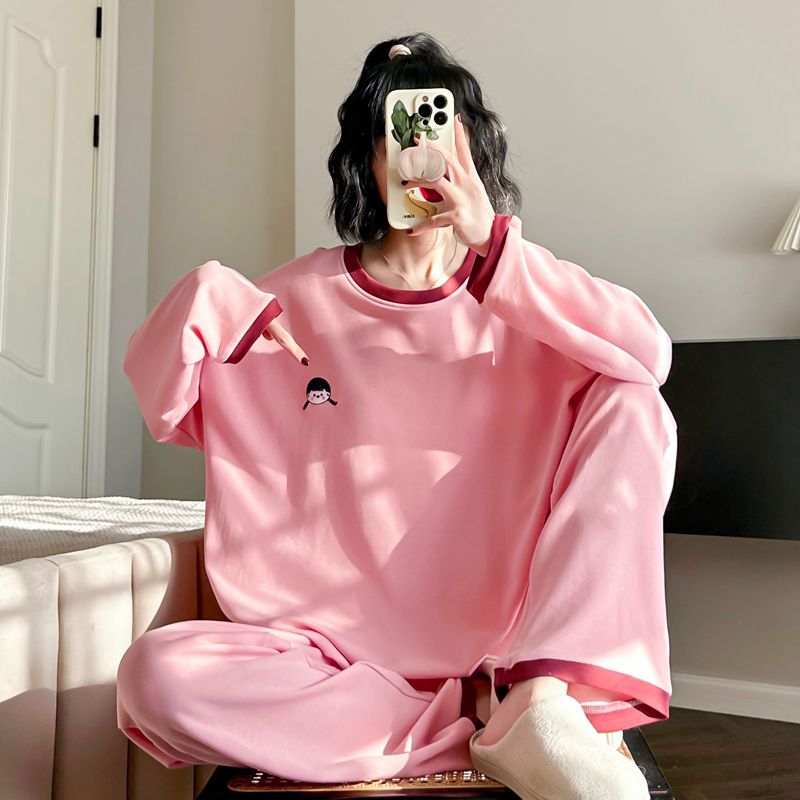 春季新款睡衣女纯棉宽松可外穿