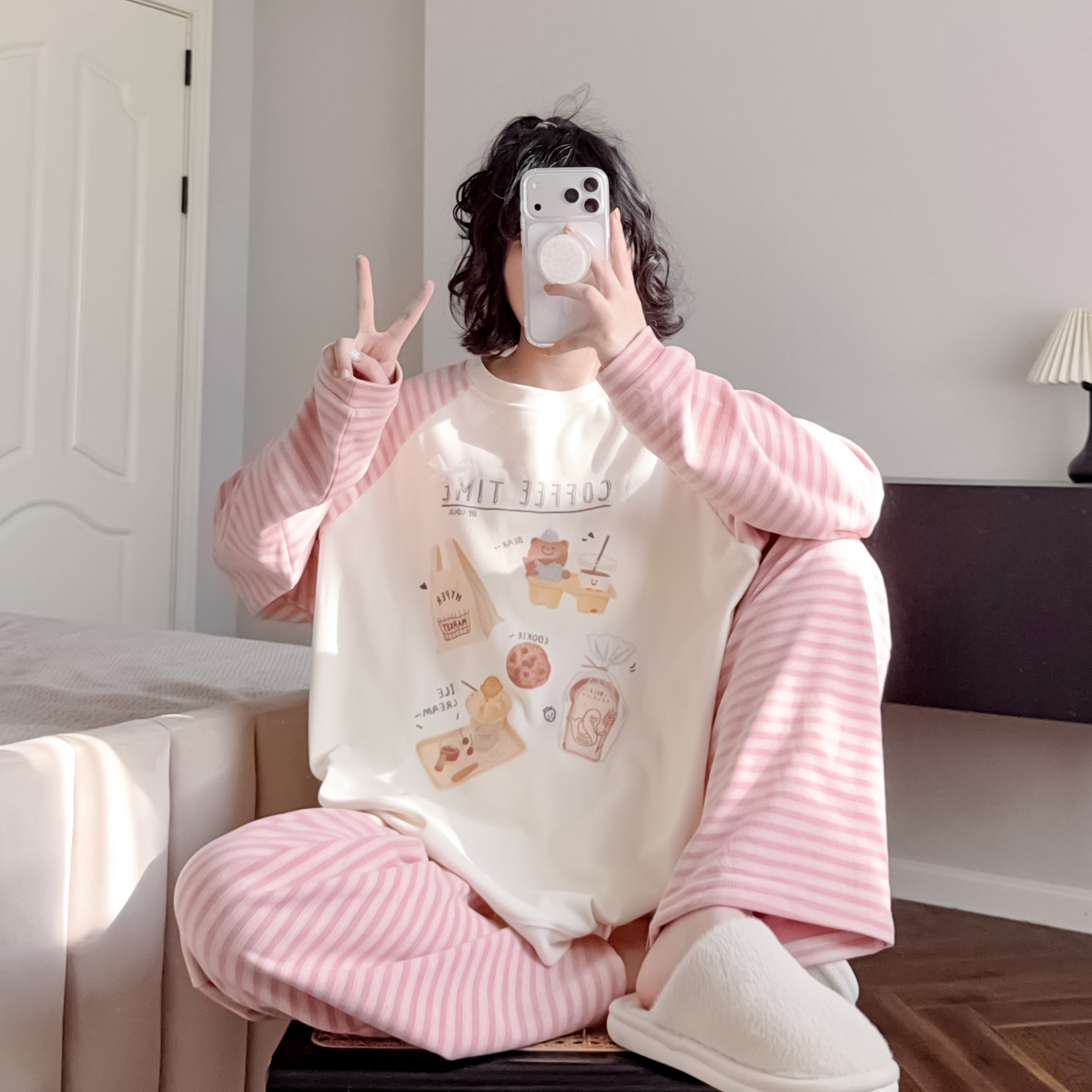 德绒】韩系加厚睡衣可外穿家居服