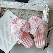 夏天 凉拖女士外穿室内防滑轻便居家拖鞋 法式 仙女风大蝴蝶结春夏季