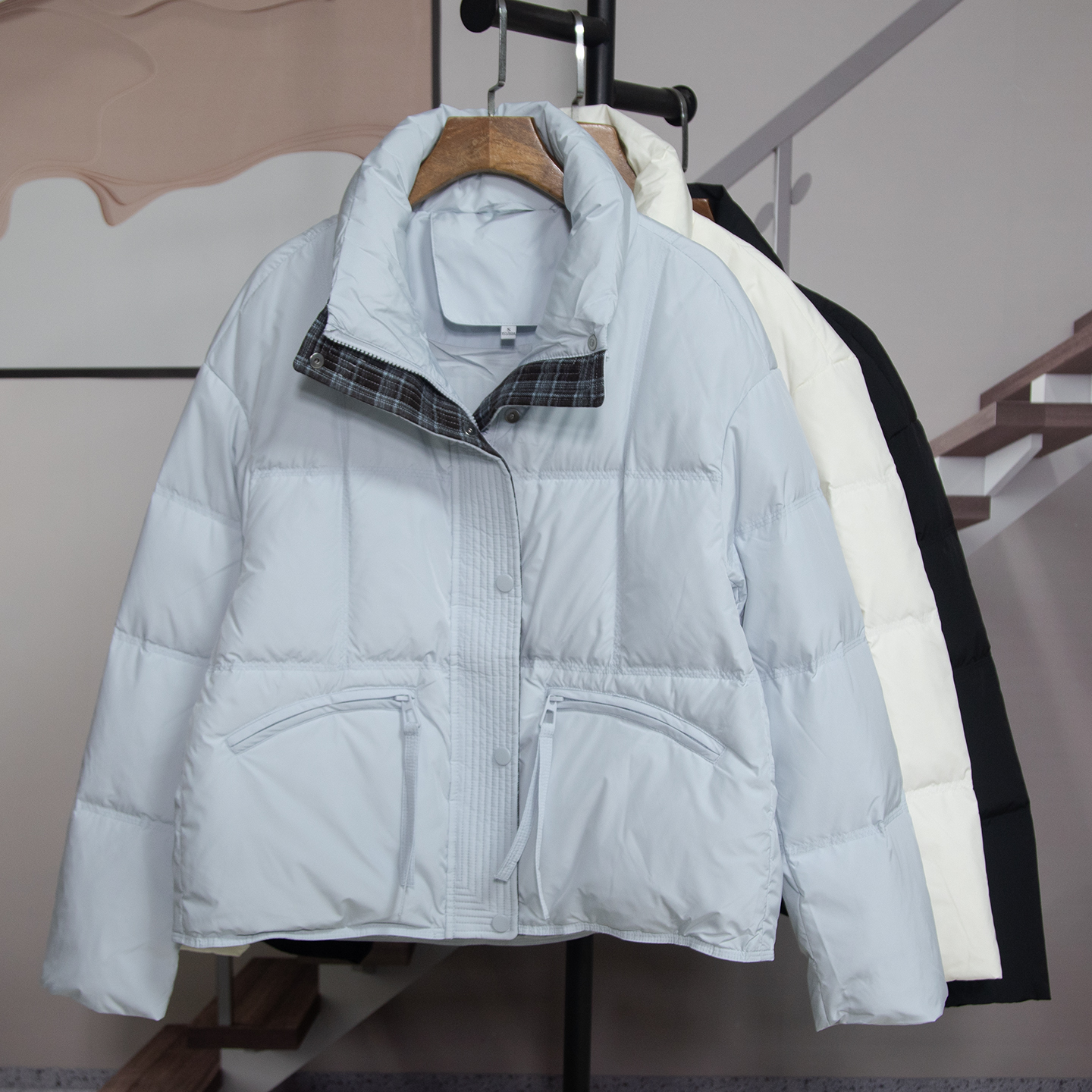 简约国标90绒羽绒服新款