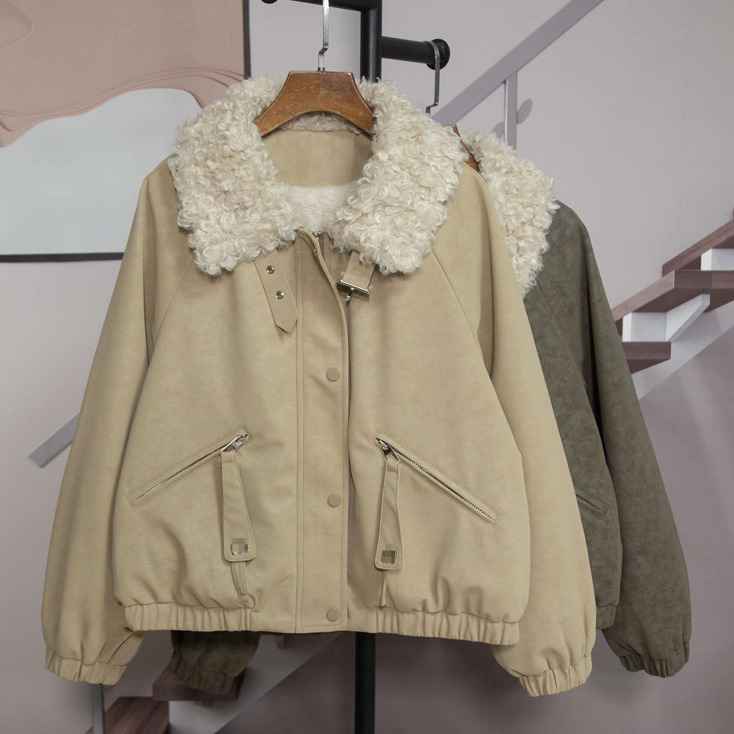 时尚洋气小个子显瘦加绒外套女