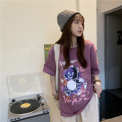 #純棉原創 塗鴉玩偶熊印花