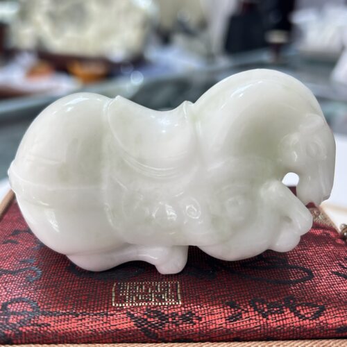 蓝田玉马唐马书房客厅茶桌小摆件马到成功源头厂家长87宽48厘米