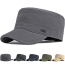 春秋单帽 短詹鸭舌帽中年男士 帽子男款 平顶帽短帽檐男帽后封口男式