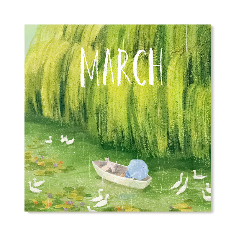 【艺术版画】插画师Subin复刻艺术版画清新韩系治愈风景装饰画芯