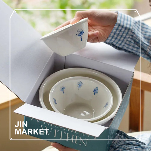 JinMarket 韩国代购 MOMUR官方授权weekend11 森林系列餐具 蓝色