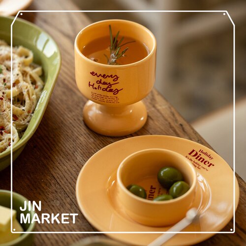 JinMarket 韩国代购 MOMUR官方授权weekend7系列马克杯酒杯餐盘