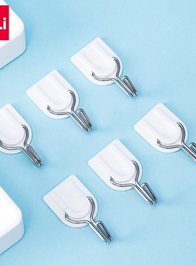 得力 挂钩强力粘胶贴挂钩盘厨房挂打孔19355 19354 19353 19351