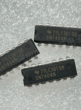 进口全新SN7404N 7404直插DIP-14 六路反相缓冲器
